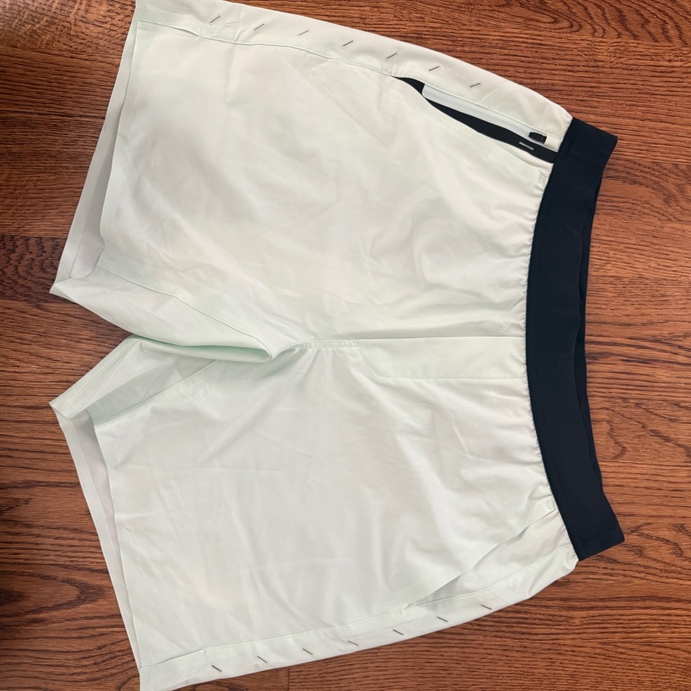 Ten Thousand Men's Light Cream and Black Sports Shorts